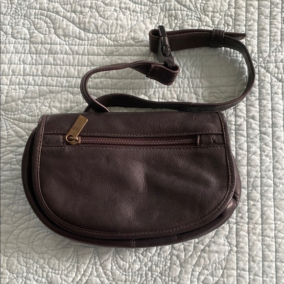Handbags - Brown Leather Crossbody Belt Bag